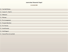 Tablet Screenshot of amsterdammemorialny.com